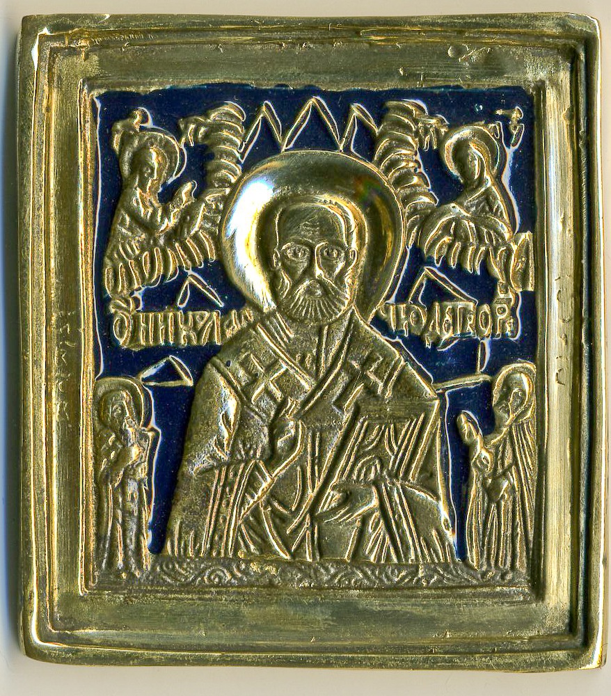 Врезная икона св. Николая