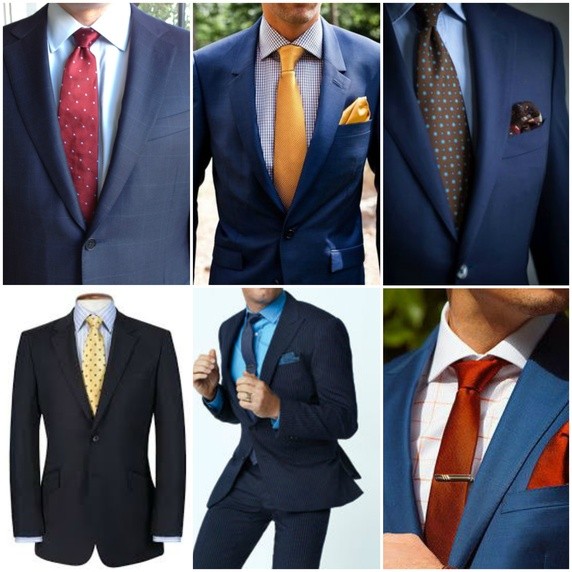 Сочетание цвета рубашки и галстука