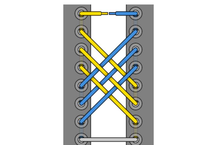Как красиво завязать длинные шнурки на ботинках