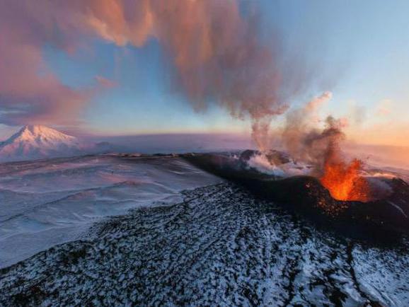 Извержение вулканов на территории России