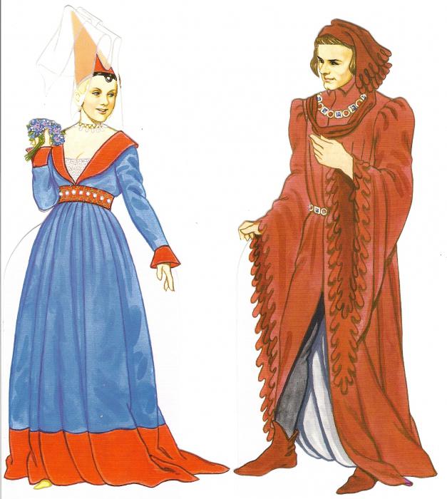 одежда эпохи средневековья