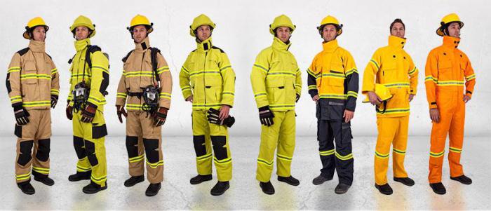 виды боевой одежды пожарного