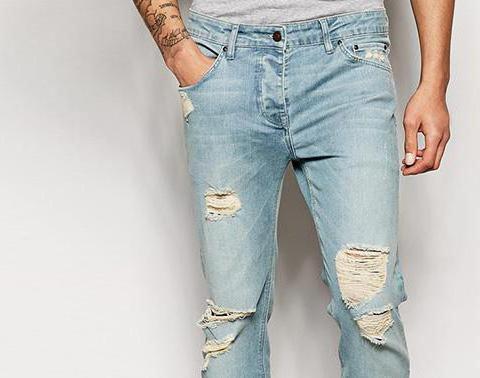 джинсы с рваными коленками