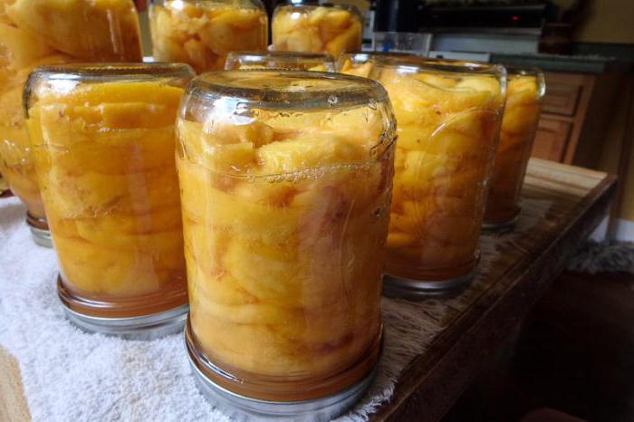 рецепт компот из персиков на зиму