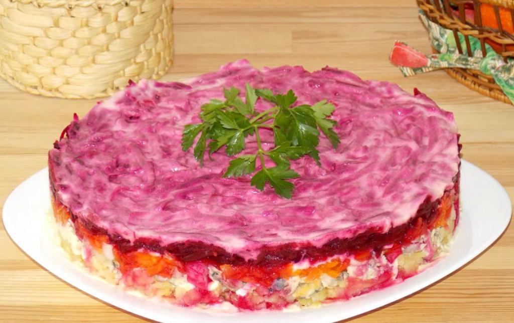 , салат вобла под дубленкой поэтапный рецепт традиционный