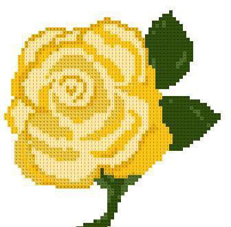 желтые розы вышивка крестом схема