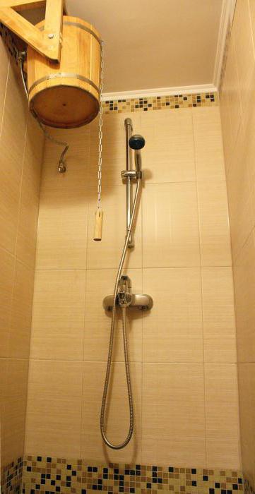 Как сделать душ в бане