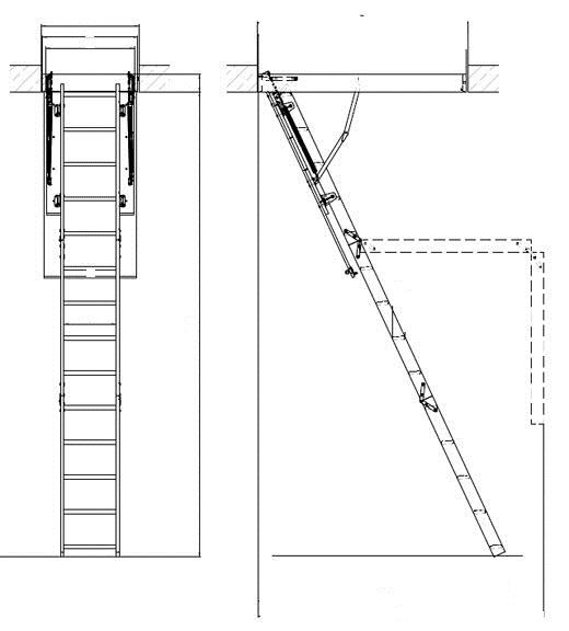 Как сделать раздвижную лестницу своими руками