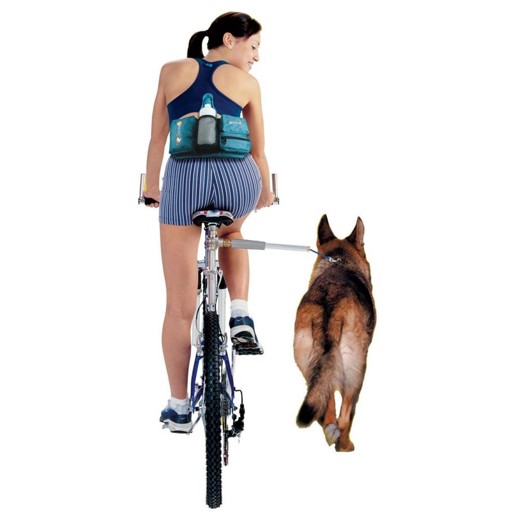 велосипедный повод для собаки