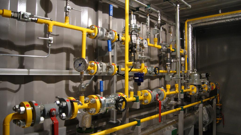 Система регуляции давления в газопроводной трубе