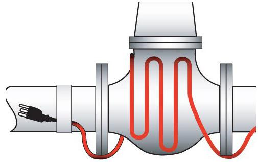 Подогрев трубы водопровода от замерзания