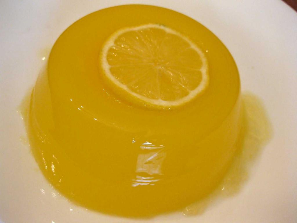 Лимонное желе из желатина