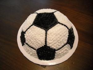 торт для мальчика в виде мяча