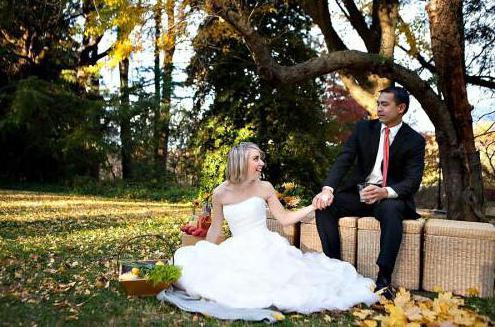 интересные идеи для свадебной фотосессии осенью