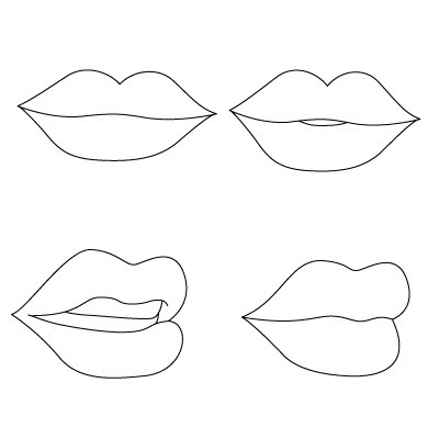 как нарисовать губы карандашом поэтапно