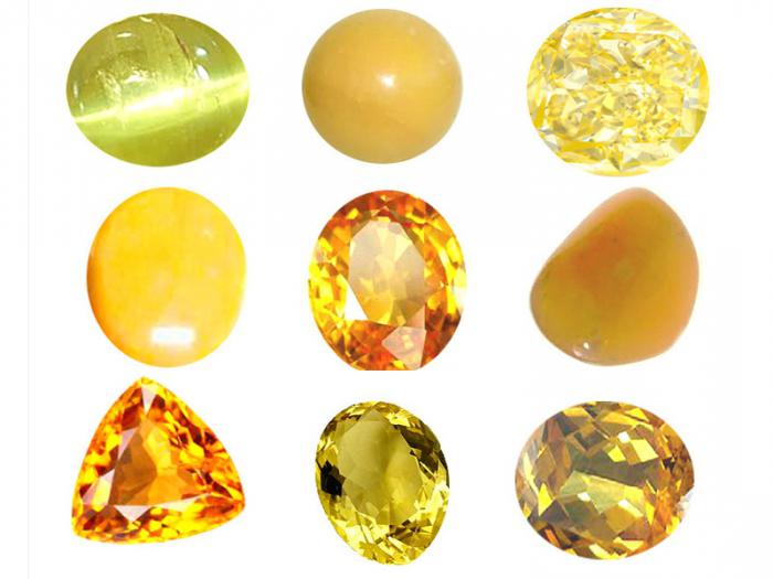 Желтые камни