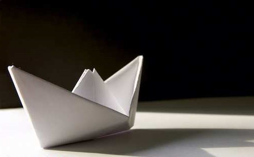 кораблик оригами из бумаги для детей