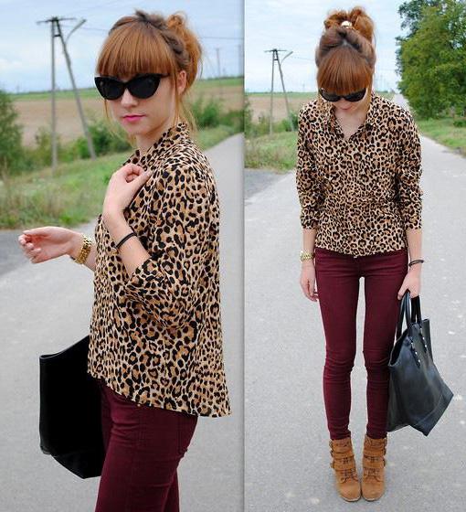 леопардовая блузка фото