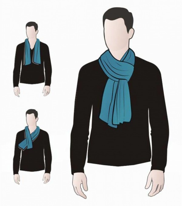 как завязать шарф французским узлом