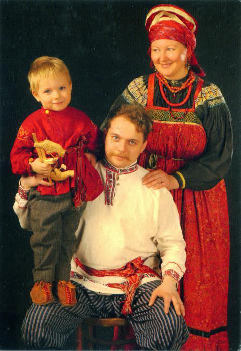славянская одежда фото
