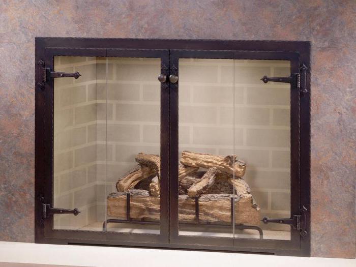 Дверцы для печей и каминов со стеклом 