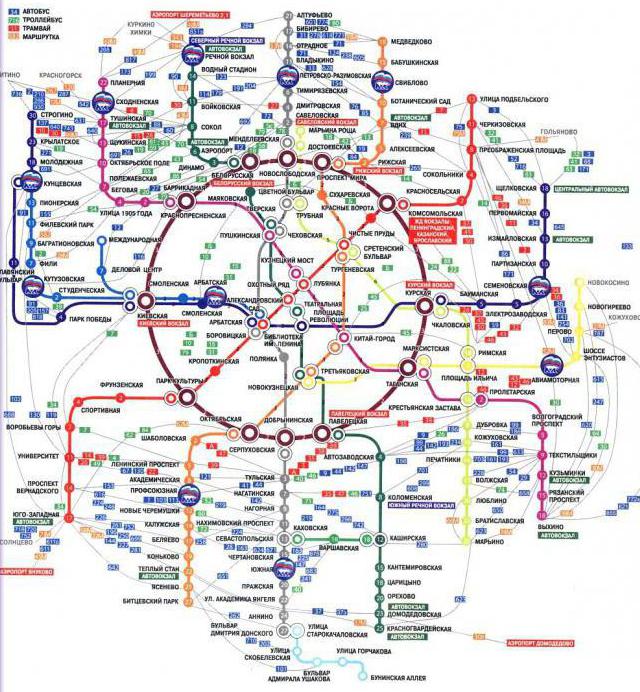карта москвы наземного транспорта