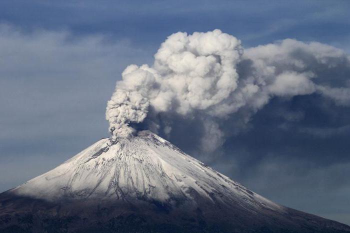 вулкан в Мексике Попокатепетль