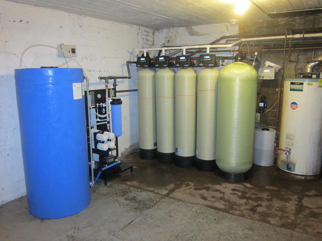 очистка воды в доме с помощью фильтрации спринклерной системы