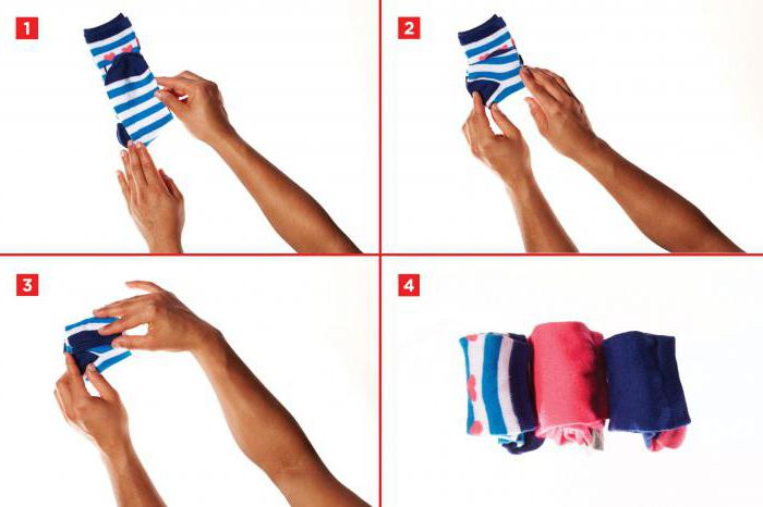 как правильно складывать носки