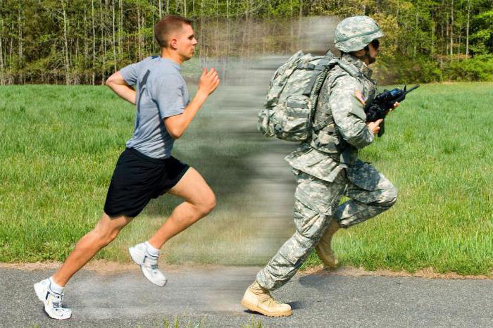 норматив военнослужащих бег 1 км