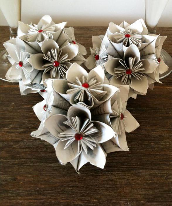 поделки из модулей оригами цветы