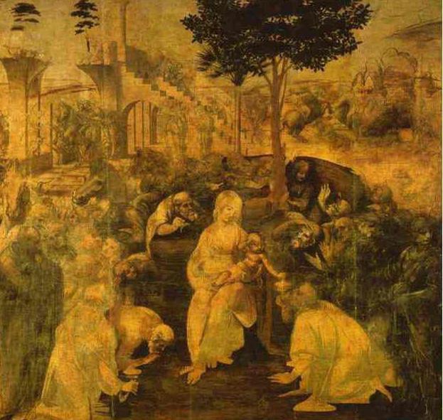 картина леонардо да винчи поклонение волхвов 