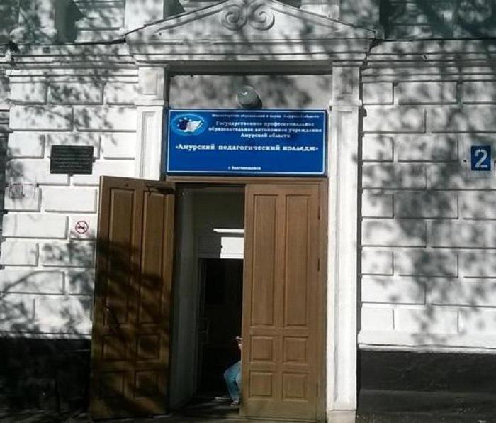 амурский педагогический колледж благовещенск