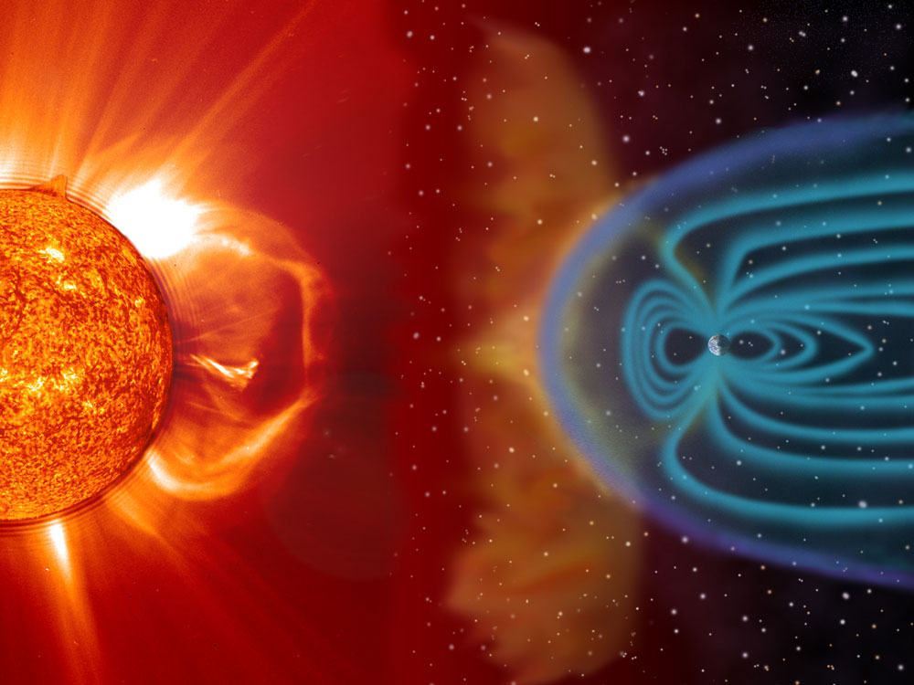 Взаимодействие Солнца с магнитосферой Земли
