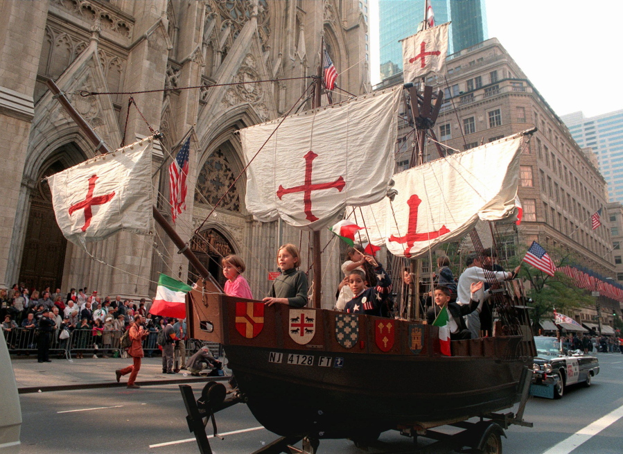 Парад в День Колумба в Нью-Йорке 1996 г.