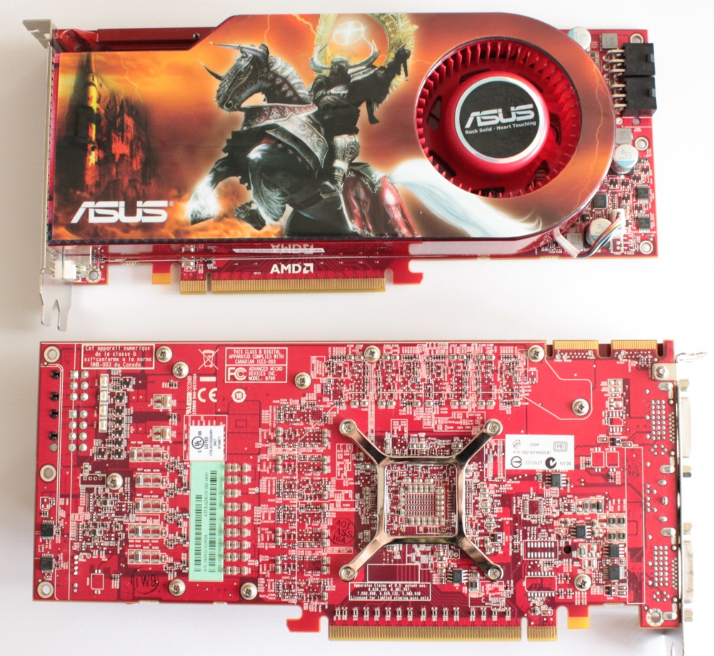 Печатная плата Asus Radeon HD 4890