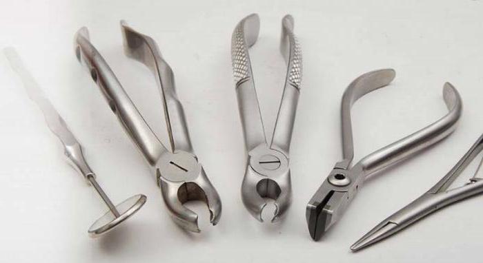инструменты для удаления зубов