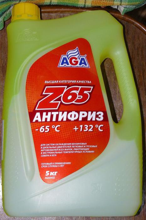 AGA (антифриз): характеристики. Выбор охлаждающей жидкости