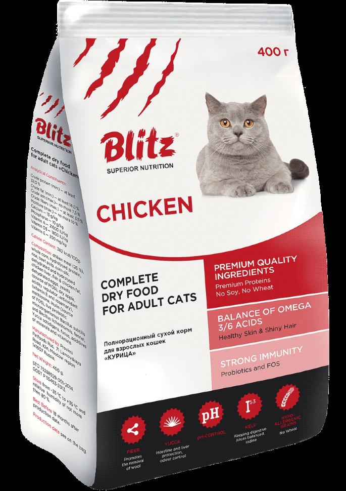 Корм для кошек Blitz: обзор, особенности, виды и отзывы