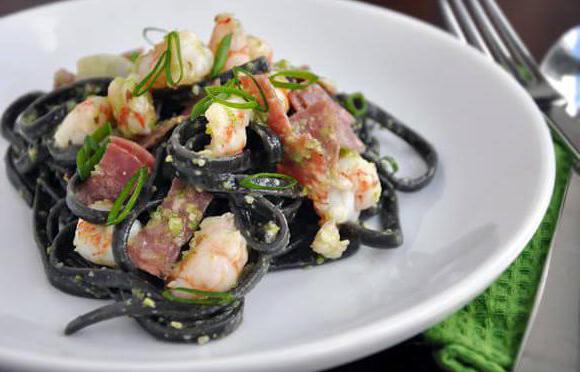 макароны с морепродуктами в сливочном соусе рецепт с фото