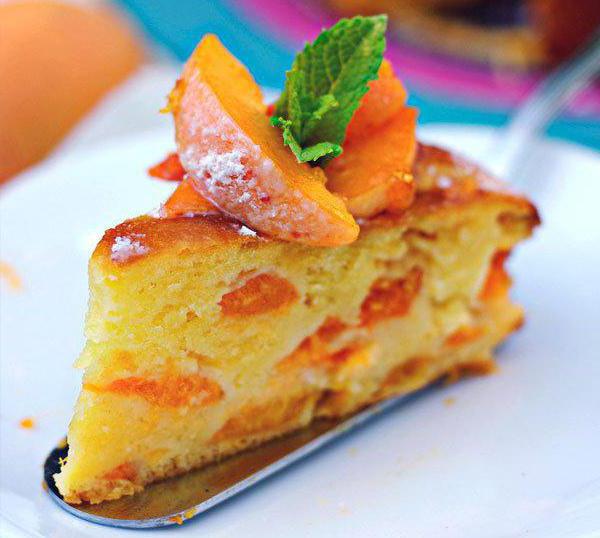 пирог с абрикосами простой рецепт на кефире