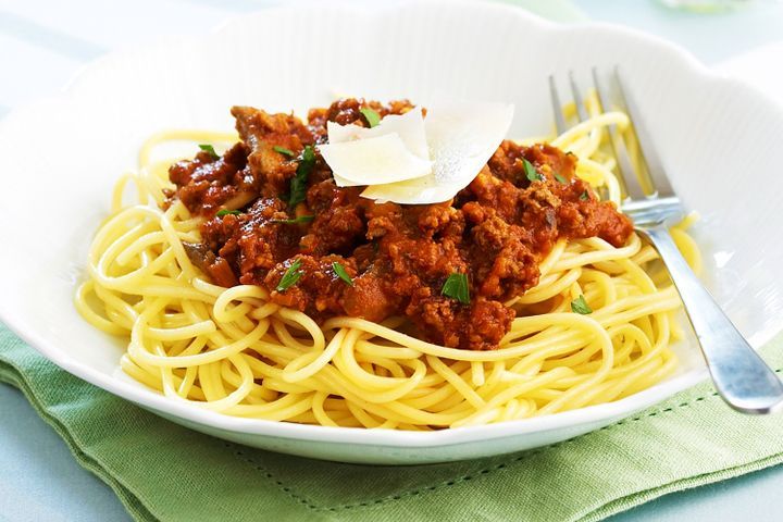 фото спагетти с фаршем