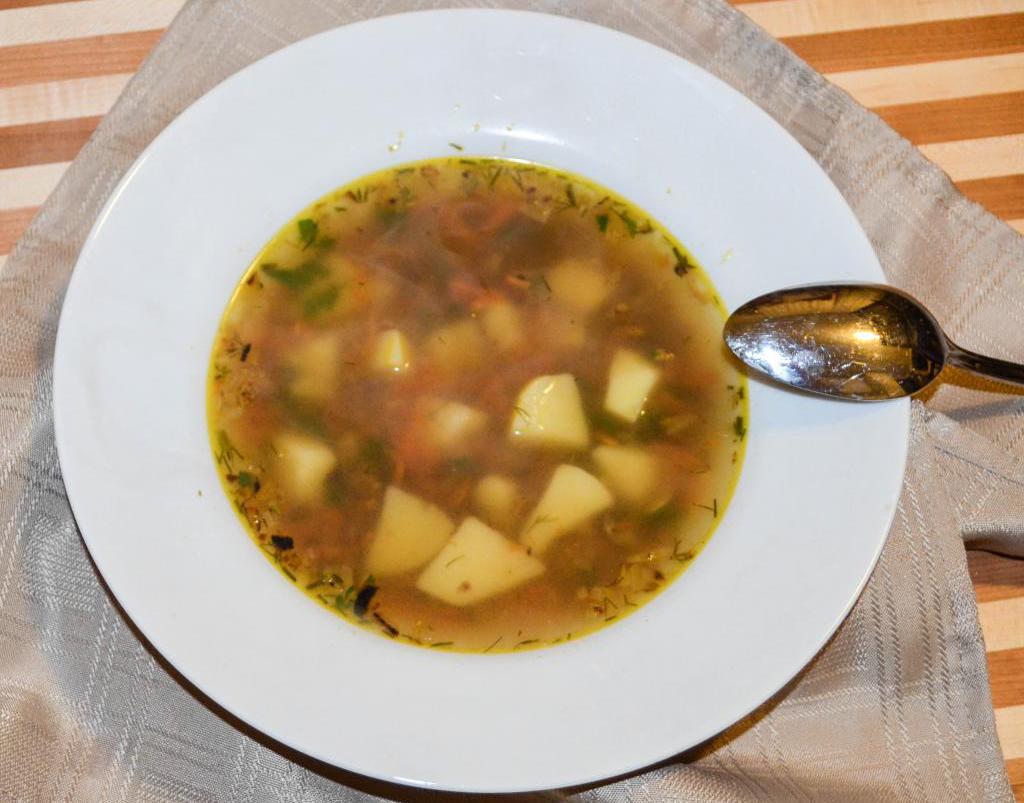 рецепт гречневого супа без мяса