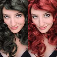 изменить цвет волос в фотошопе