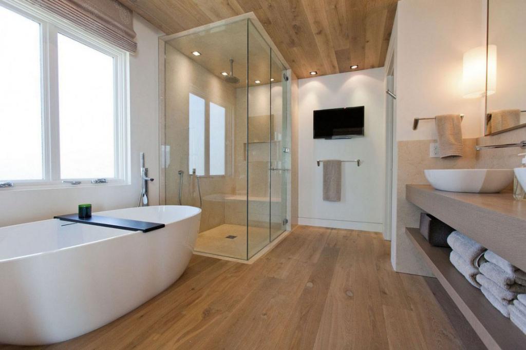 Интерьер ванной комнаты в стиле модерн