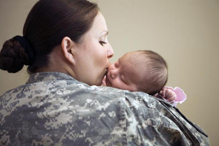 беременные военнослужащие женщины