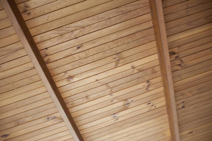 потолок из деревянных реек 