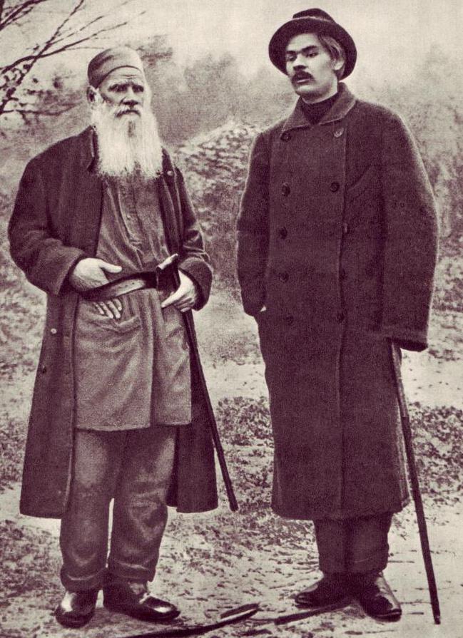 Горький и Толстой