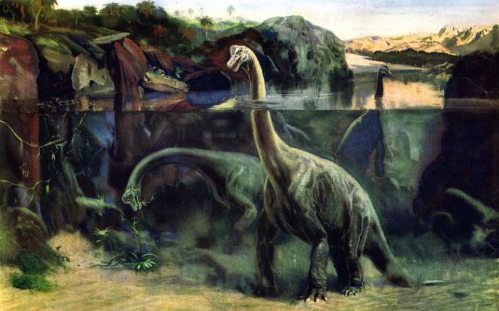 динозавры с длинной шеей