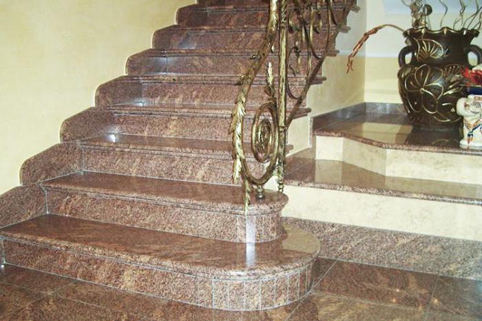 отделка лестницы камнем